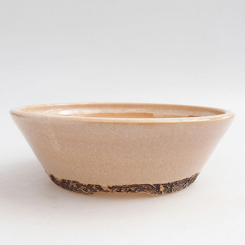 Ceramic bonsai bowl 17 x 17 x 5 cm, color pink