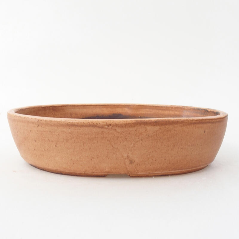 Ceramic bonsai bowl 18.5 x 13.5 x 4.5 cm, color pink