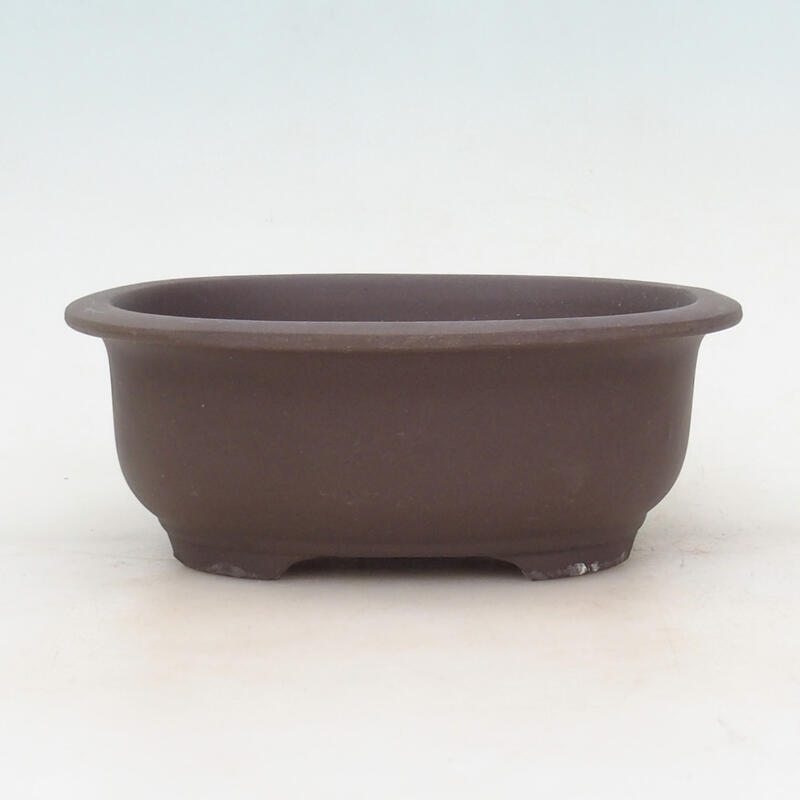 Ceramic bonsai bowl 18 x 14.5 x 7 cm, red color