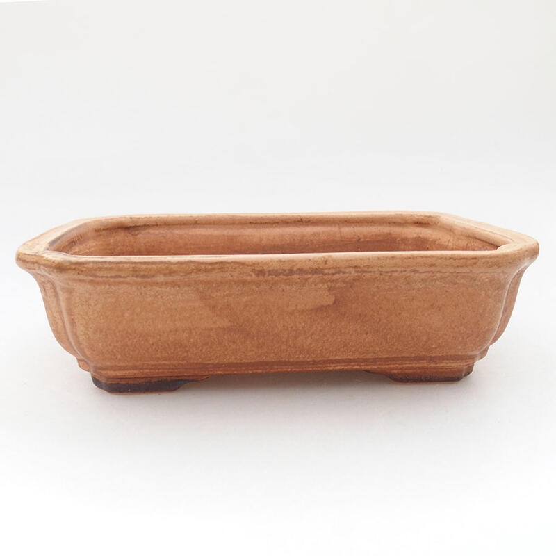 Ceramic bonsai bowl 18 x 14 x 5 cm, color pink