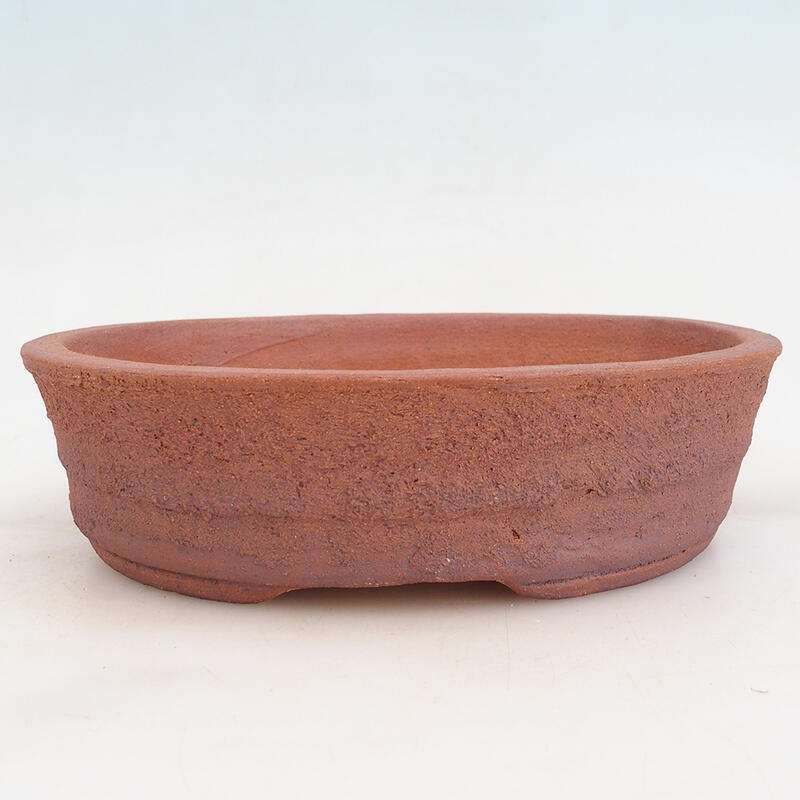 Ceramic bonsai bowl 20 x 16 x 5.5 cm, metallic color