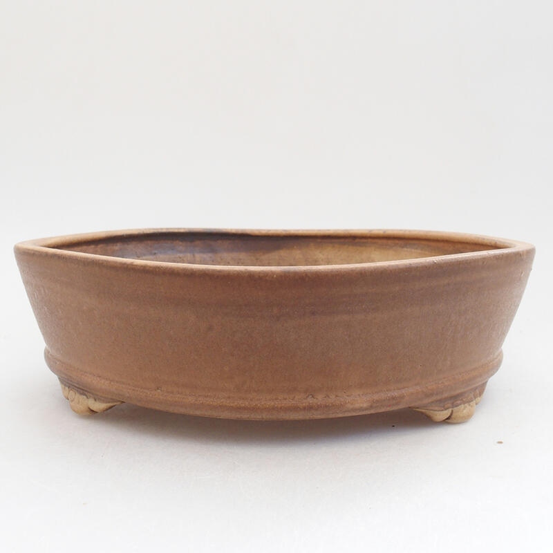 Ceramic bonsai bowl 21 x 21 x 6 cm, color pink