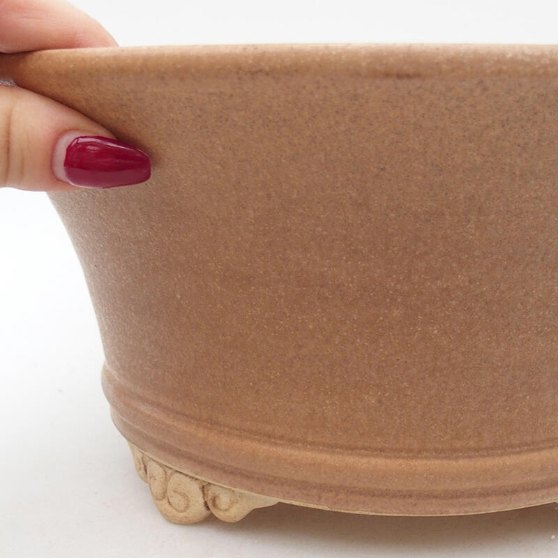 Ceramic bonsai bowl 24 x 24 x 11 cm, pink