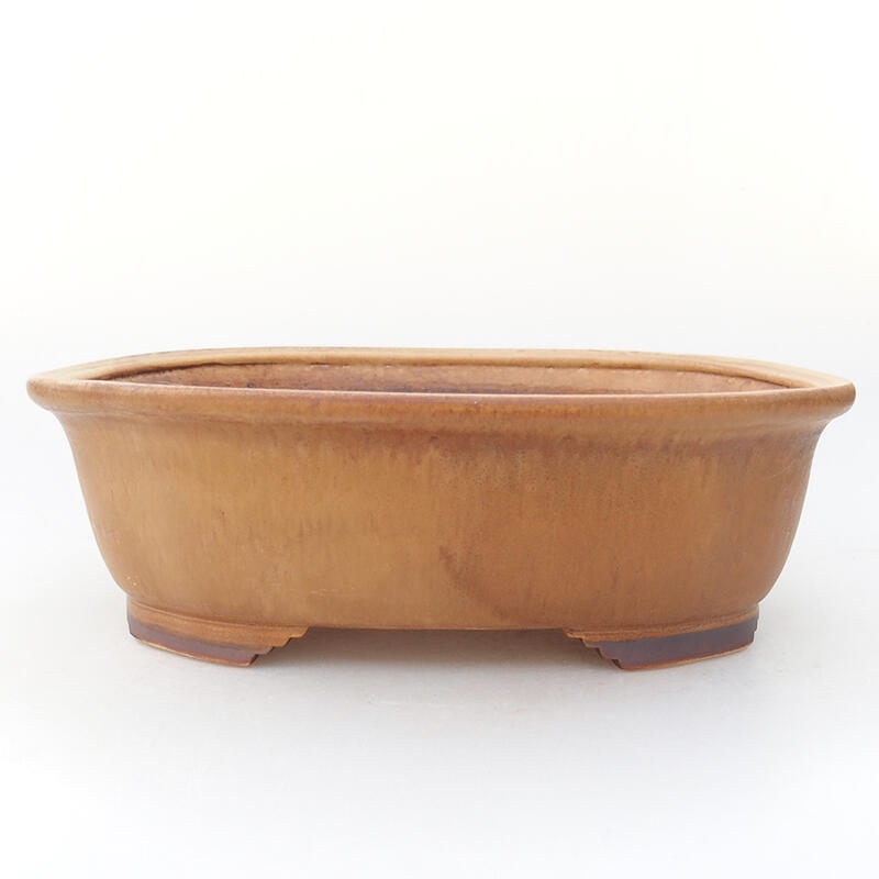 Ceramic bonsai bowl 25 x 21 x 7.5 cm, pink