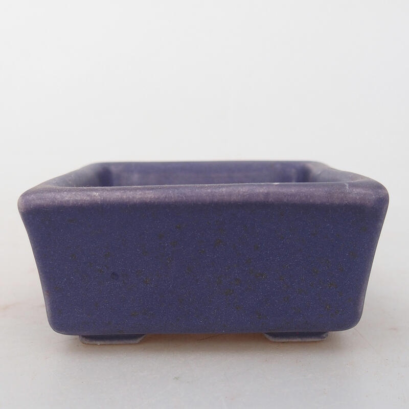 Ceramic bonsai bowl 7 x 7 x 3 cm, color purple