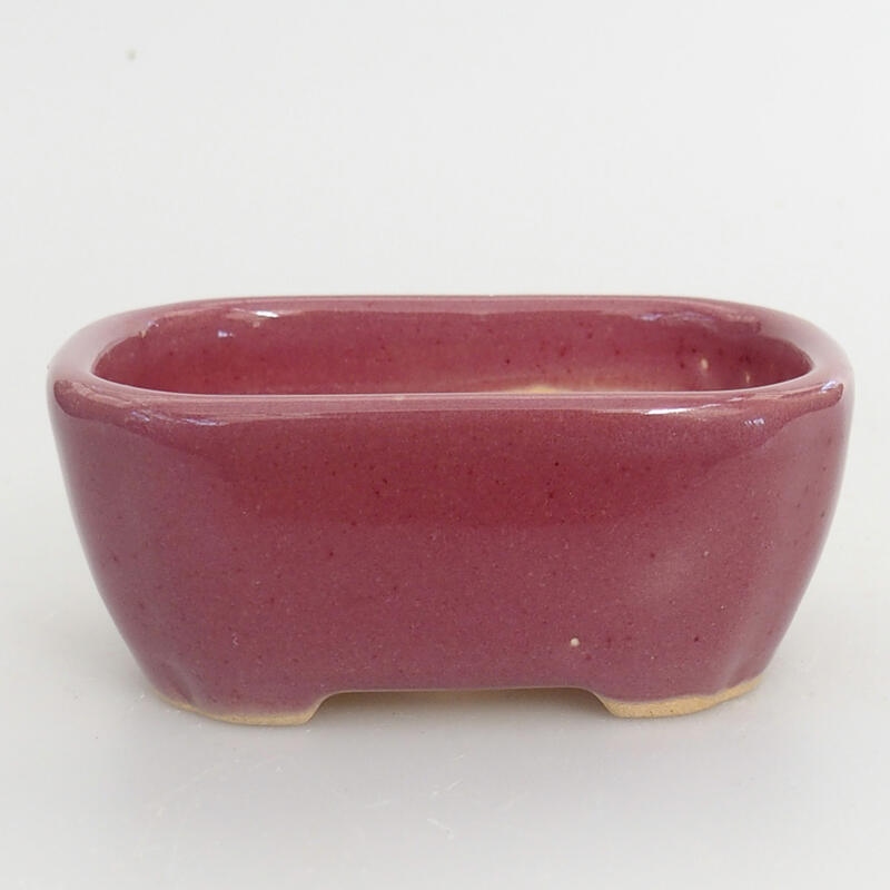 Ceramic bonsai bowl 8.5 x 7 x 3.5 cm, color purple