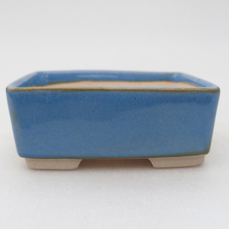 Ceramic bonsai bowl 8.5 x 7 x 3.5 cm, color blue