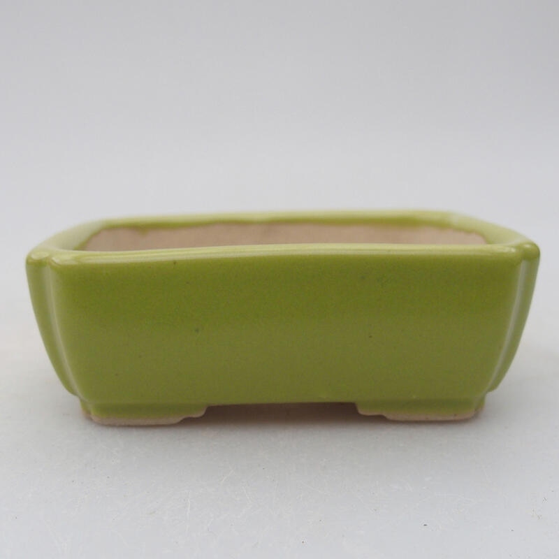 Ceramic bonsai bowl 8.5 x 7 x 4.5 cm, green