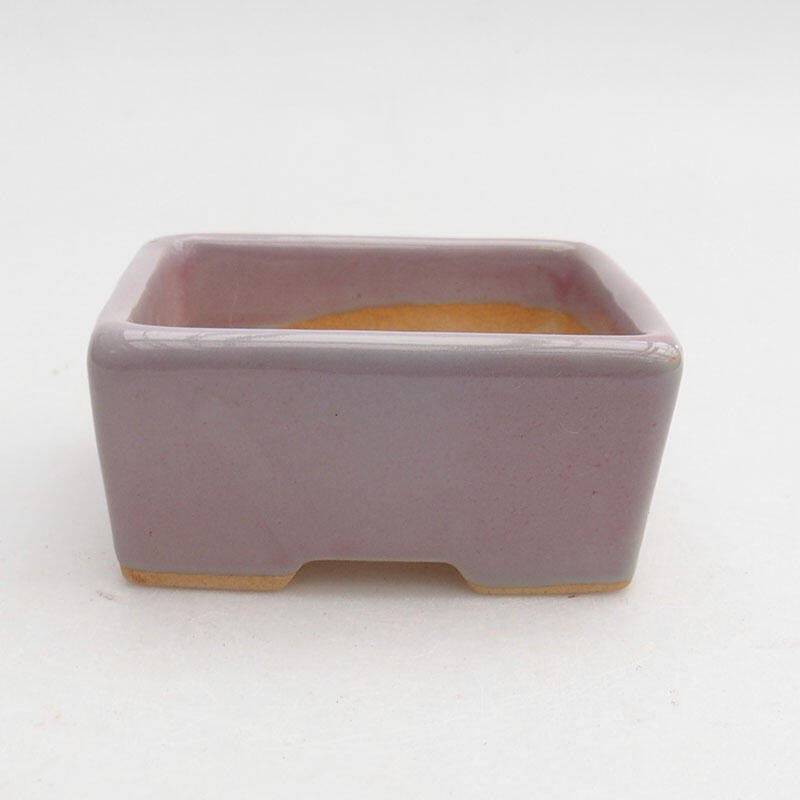 Ceramic bonsai bowl 8.5 x 7 x 4 cm, color pink