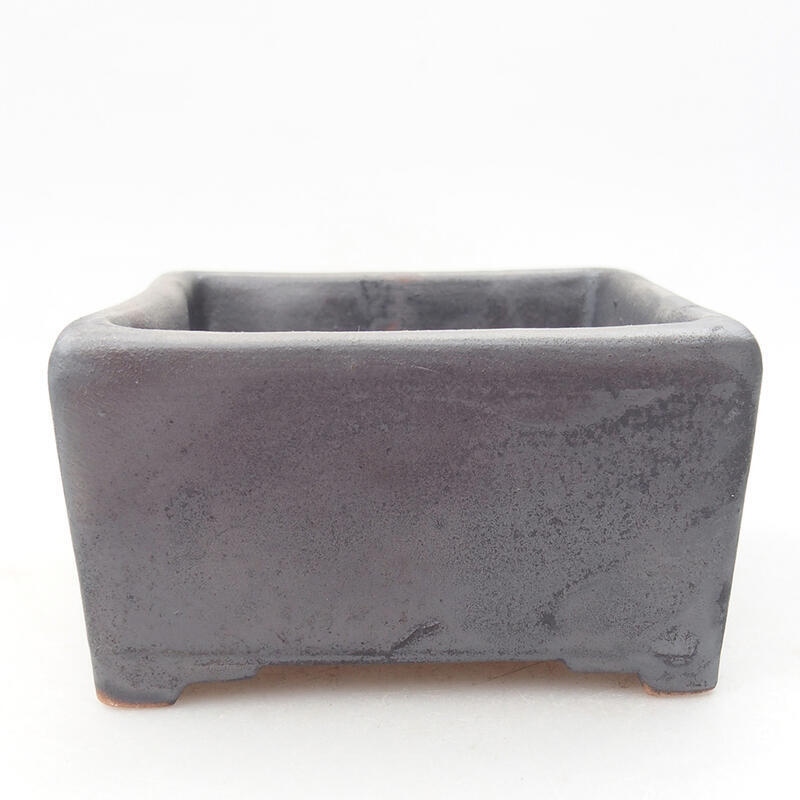 Ceramic bonsai bowl 8.5 x 8.5 x 5 cm, color gray