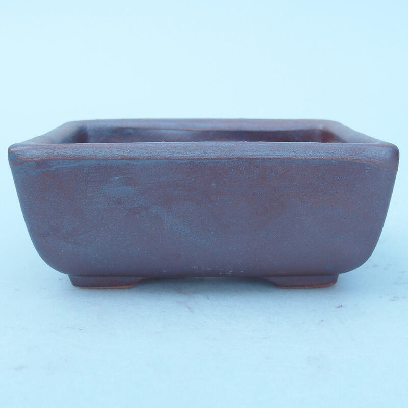 Ceramic bonsai bowl 8 x 7 x 3 cm, metallic color