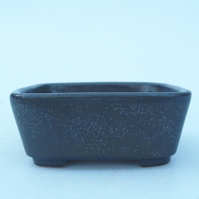 Ceramic bonsai bowl 8 x 7 x 3 cm, color gray