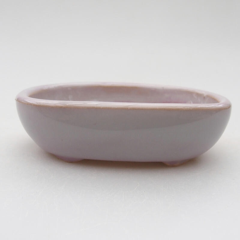 Ceramic bonsai bowl 9.5 x 6 x 2.5 cm, color purple