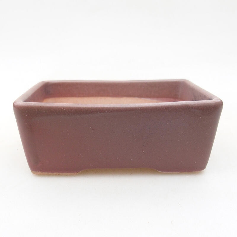 Ceramic bonsai bowl 9.5 x 7 x 3.5 cm, color purple