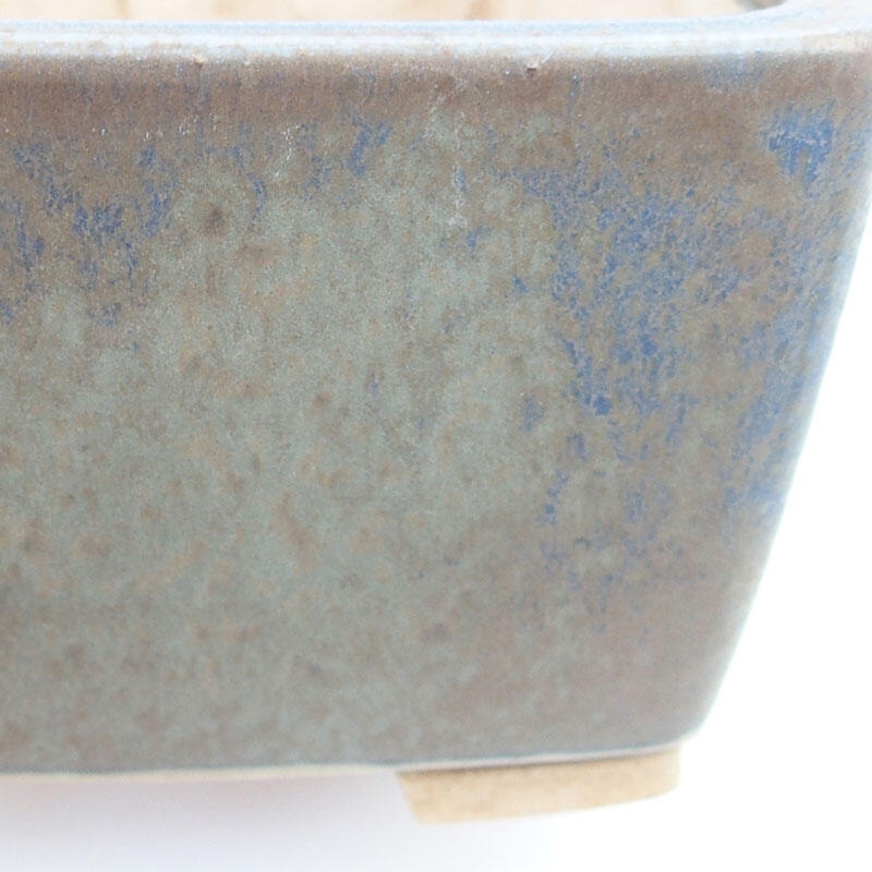 Ceramic bonsai bowl 9.5 x 9.5 x 6.5 cm, color blue