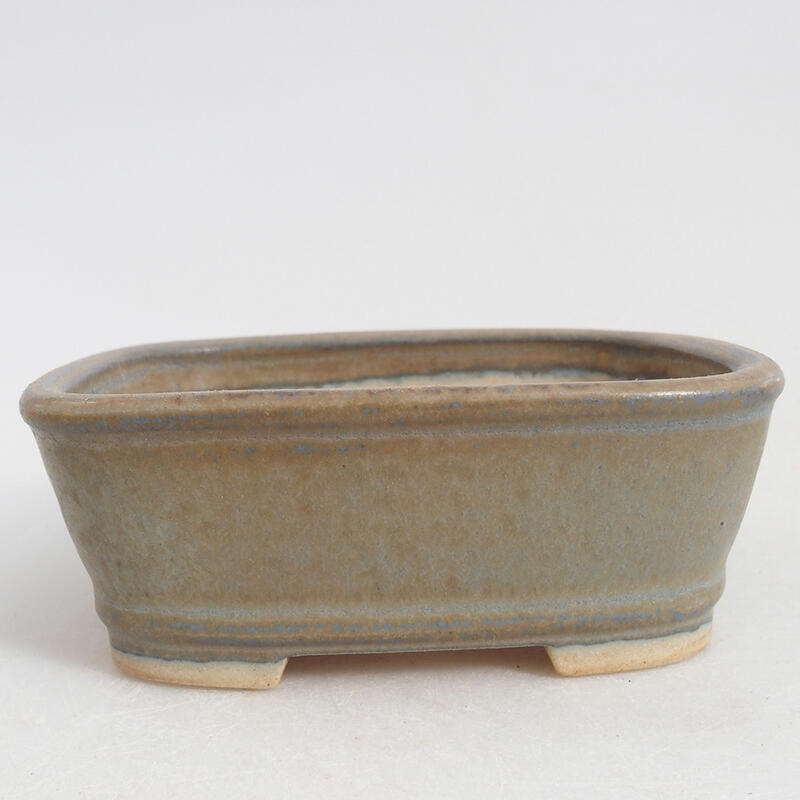 Ceramic bonsai bowl 9 x 8 x 3.5 cm, color blue