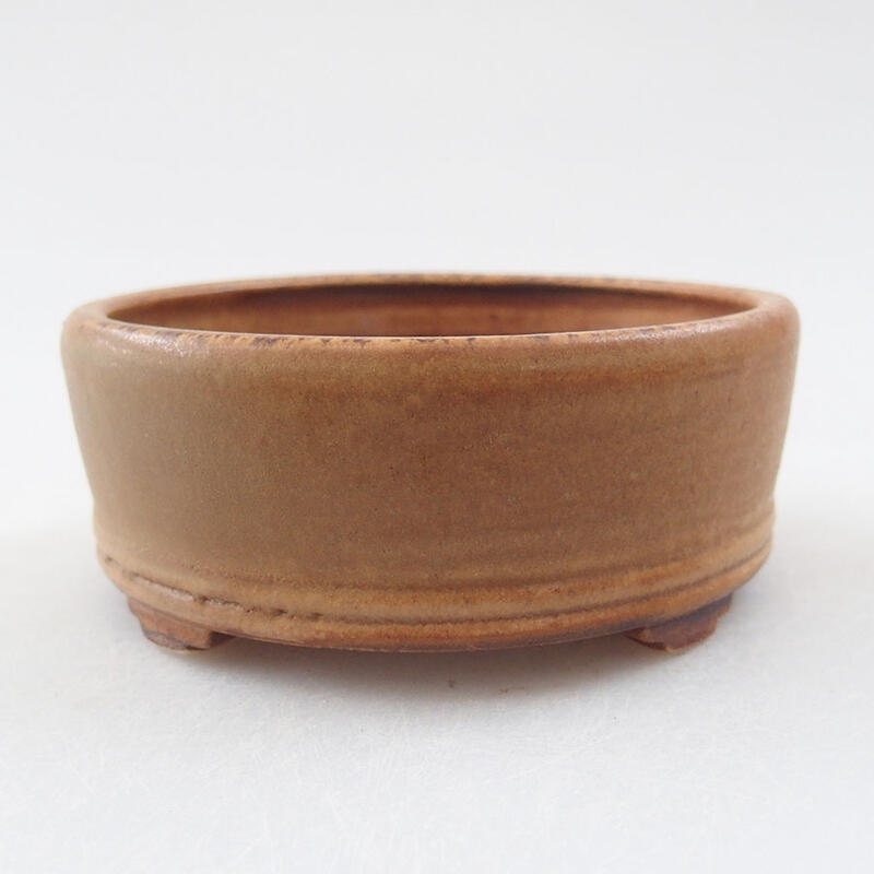 Ceramic bonsai bowl 9 x 9 x 3.5 cm, color pink