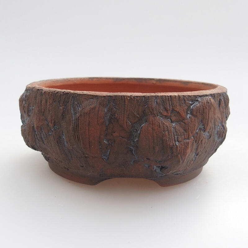 Ceramic bonsai bowl 9 x 9 x 4 cm, color brown