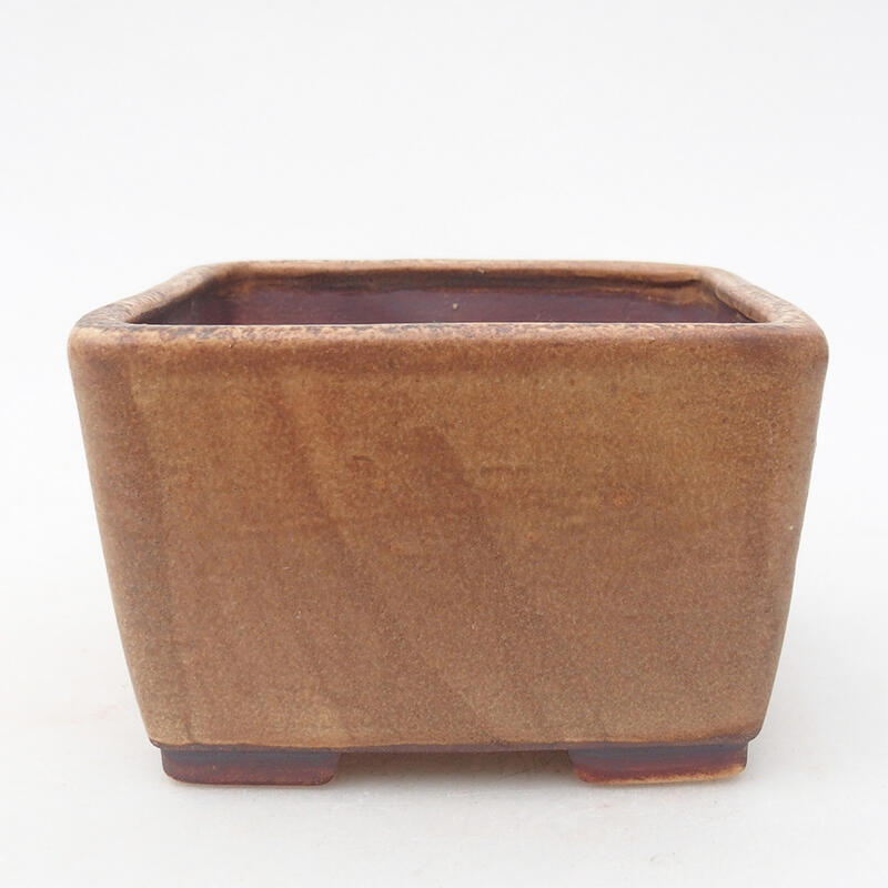 Ceramic bonsai bowl 9 x 9 x 5.5 cm, color pink