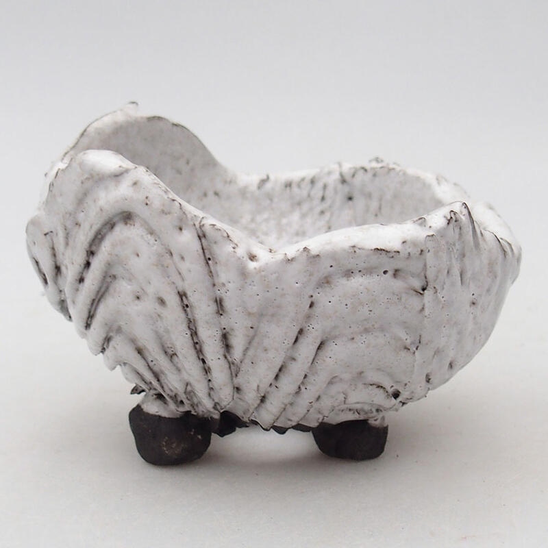 Ceramic shell 10 x 10 x 7 cm, color white