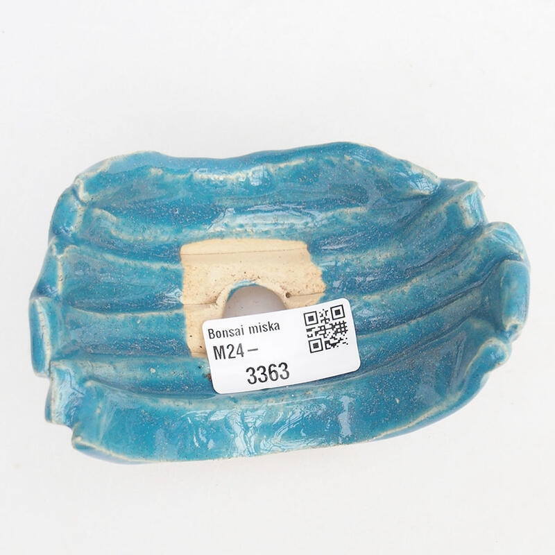 Ceramic Shell 10 x 7.5 x 6 cm, color blue