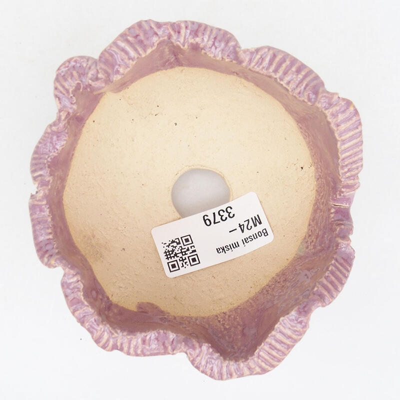 Ceramic shell 10 x 9.5 x 6.5 cm, color purple