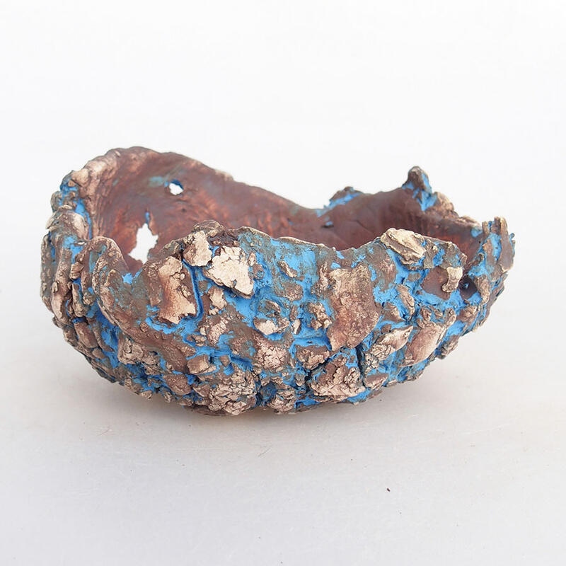 Ceramic Shell 11 x 10.5 x 6 cm , color blue