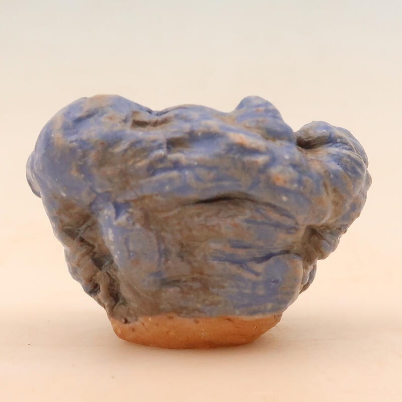 Ceramic shell 5 x 5 x 8 cm, color blue