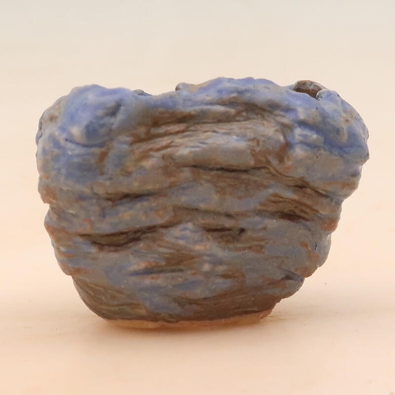 Ceramic shell 6 x 6 x 8 cm, color blue