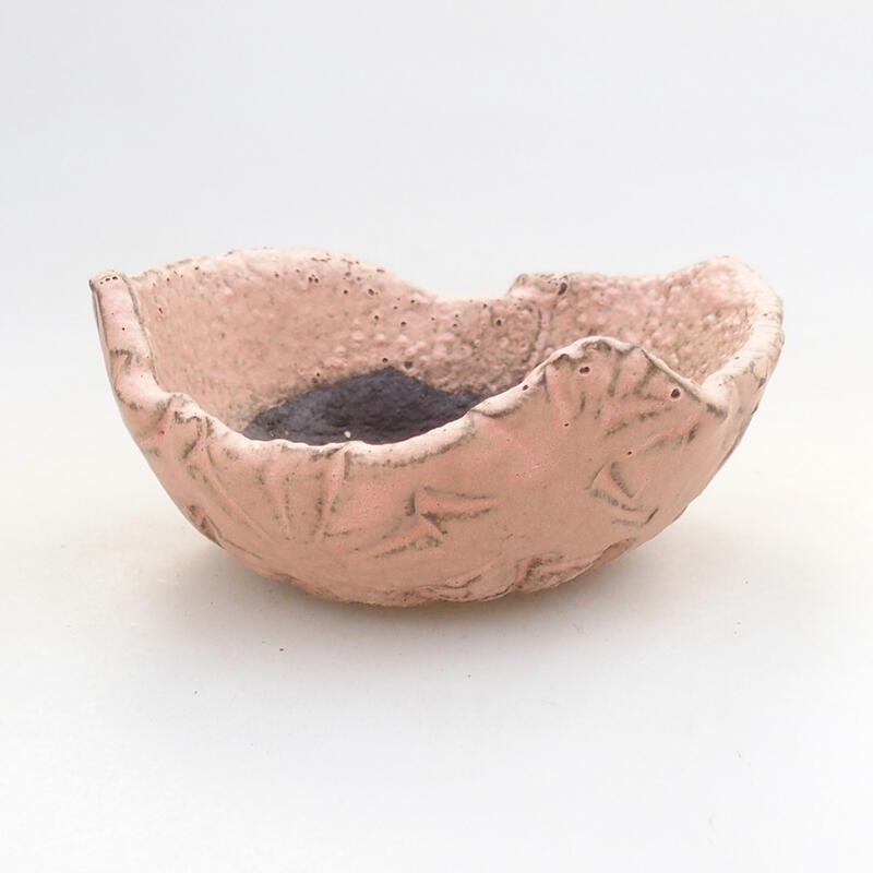 Ceramic shell 7.5 x 7.5 x 4 cm, color pink