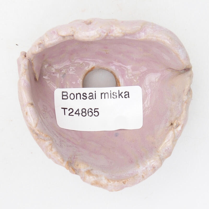 Ceramic shell 7 x 6.5 x 4 cm, color pink