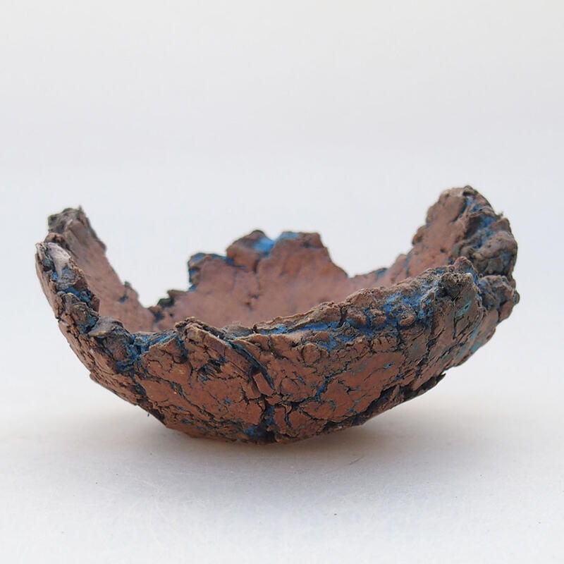 Ceramic Shell 7 x 7 x 4 cm , blue color