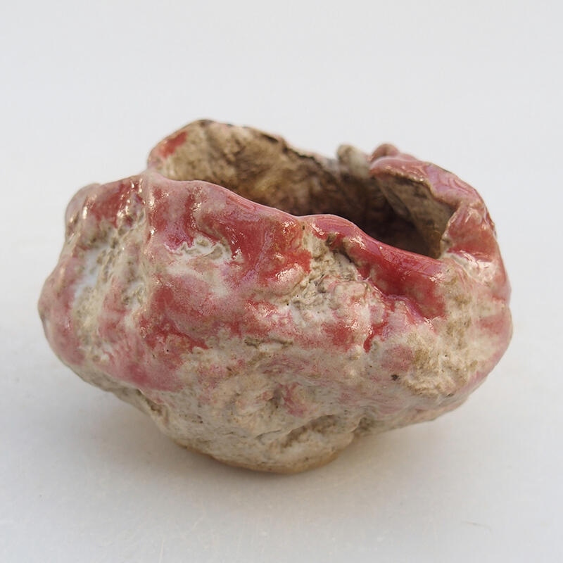 Ceramic shell 7 x 7 x 5,5 cm , colour pink