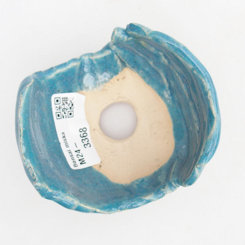 Ceramic shell 8.5 x 7.5 x 6 cm, color blue