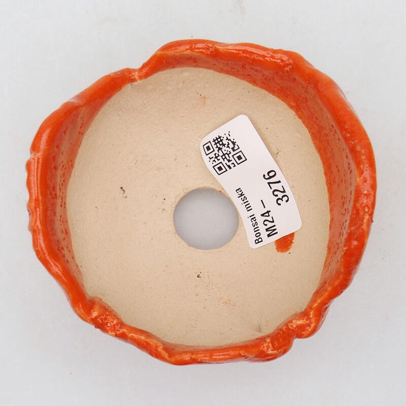 Ceramic Shell 8.5 x 8.5 x 6.5 cm, color orange