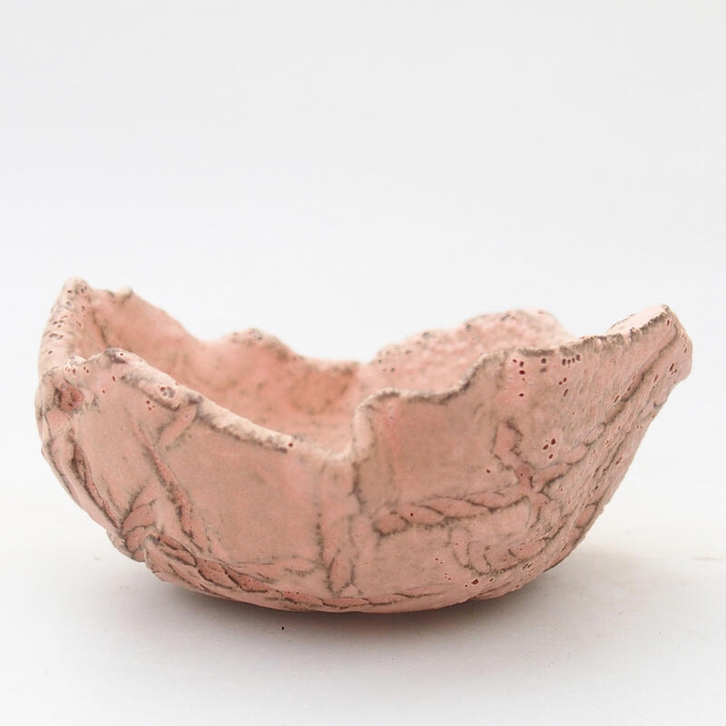 Ceramic shell 8.5 x 8 x 4 cm, color pink