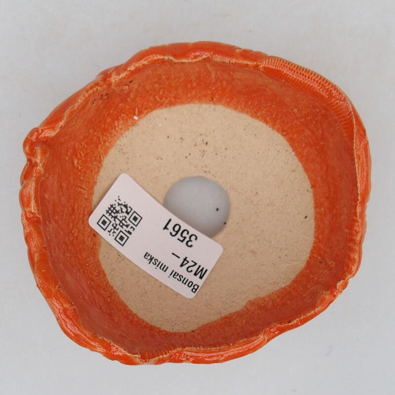 Ceramic shell 8.5 x 8 x 5 cm, color orange