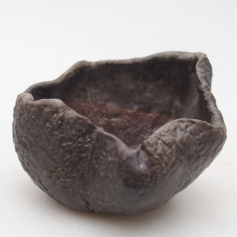 Ceramic shell 8 x 7,5 x 6 cm , colour brown