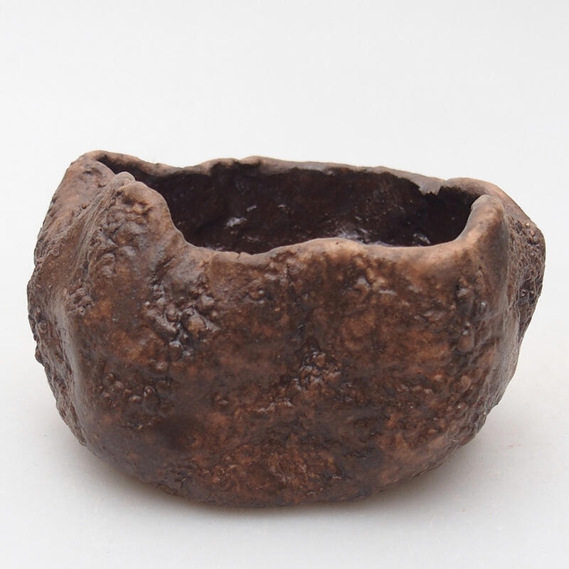 Ceramic shell 9 x 8 x 5 cm , colour brown