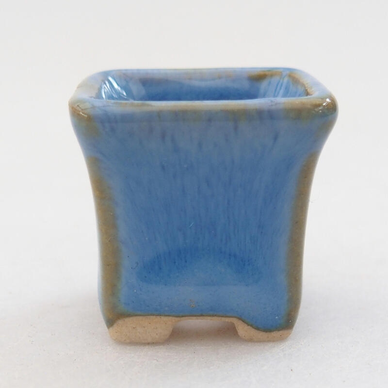 Mini bonsai bowl 2.5 x 2.5 x 2.5 cm, color blue