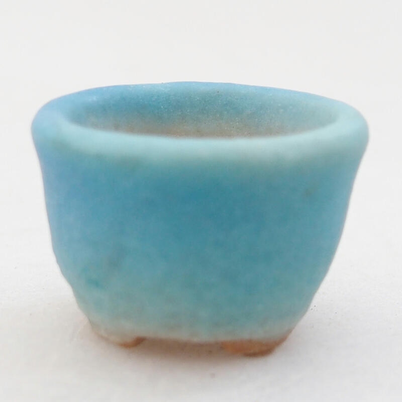 Mini bonsai bowl 2 x 2 x 1.5 cm, color blue