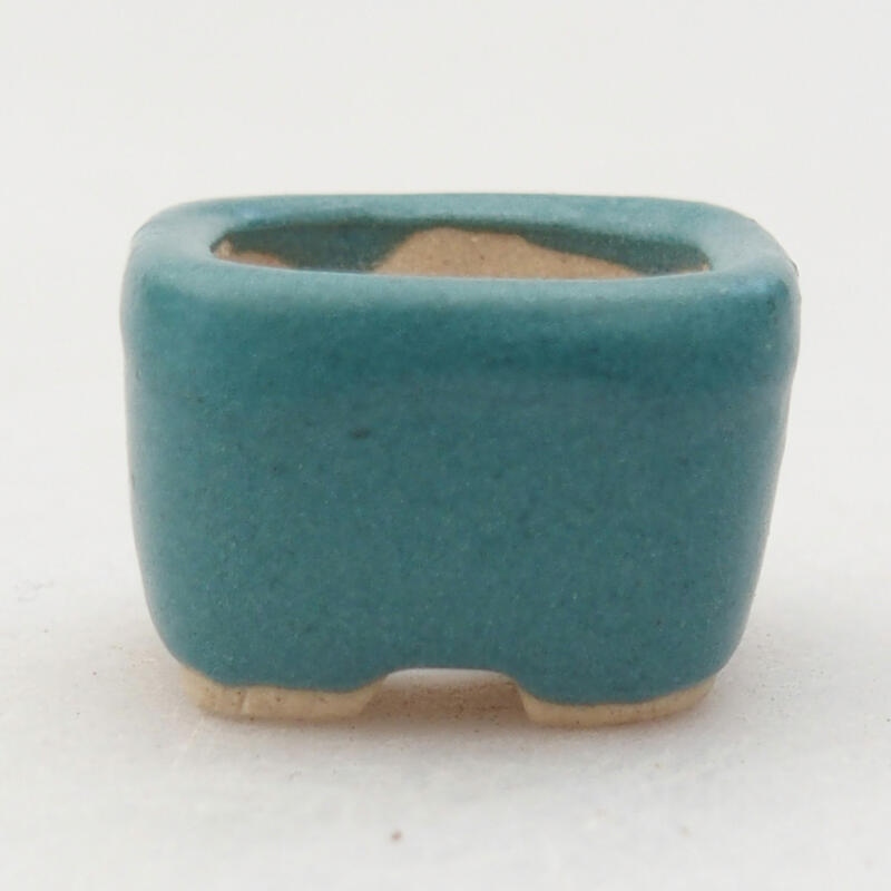 Mini bonsai bowl 2 x 2 x 1.5 cm, color blue