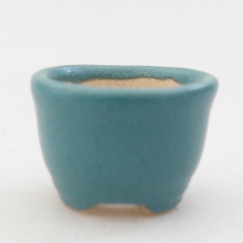 Mini bonsai bowl 2 x 2 x 1.5 cm, color blue