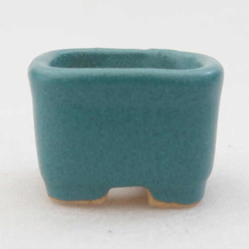 Mini bonsai bowl 2 x 2 x 1.5 cm, color blue