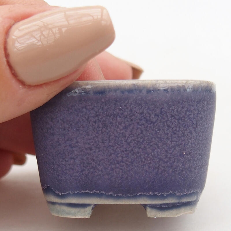 Mini bonsai bowl 3.5 x 3.5 x 2.5 cm, color purple