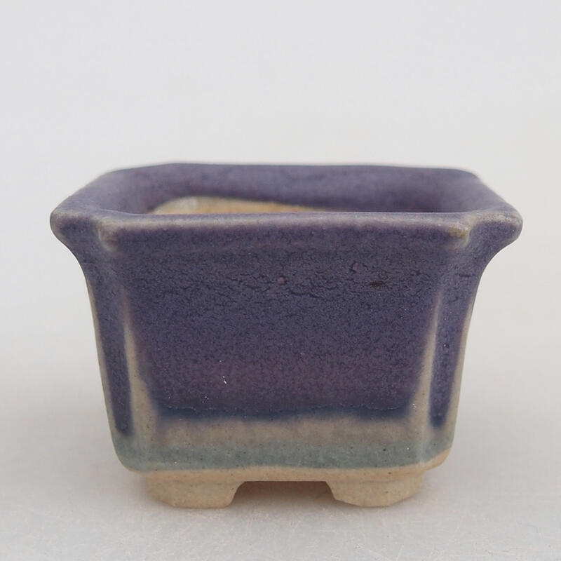 Mini bonsai bowl 3.5 x 3.5 x 2.5 cm, color purple