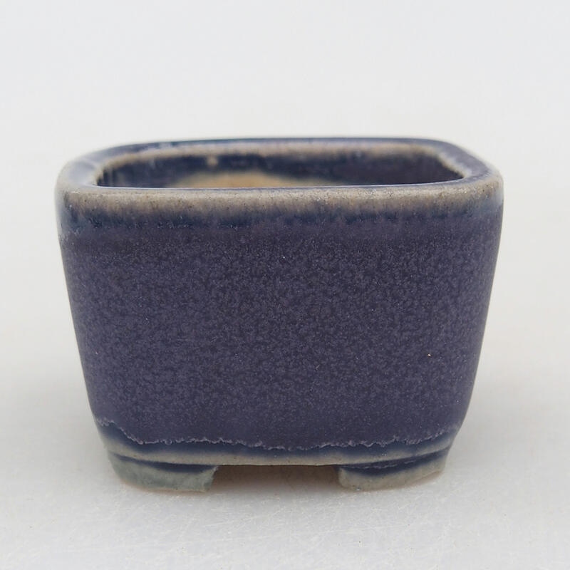 Mini bonsai bowl 3.5 x 3.5 x 2.5 cm, color purple