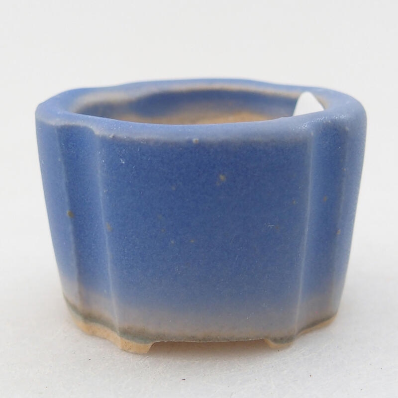 Mini bonsai bowl 3.5 x 3.5 x 2.5 cm, color blue