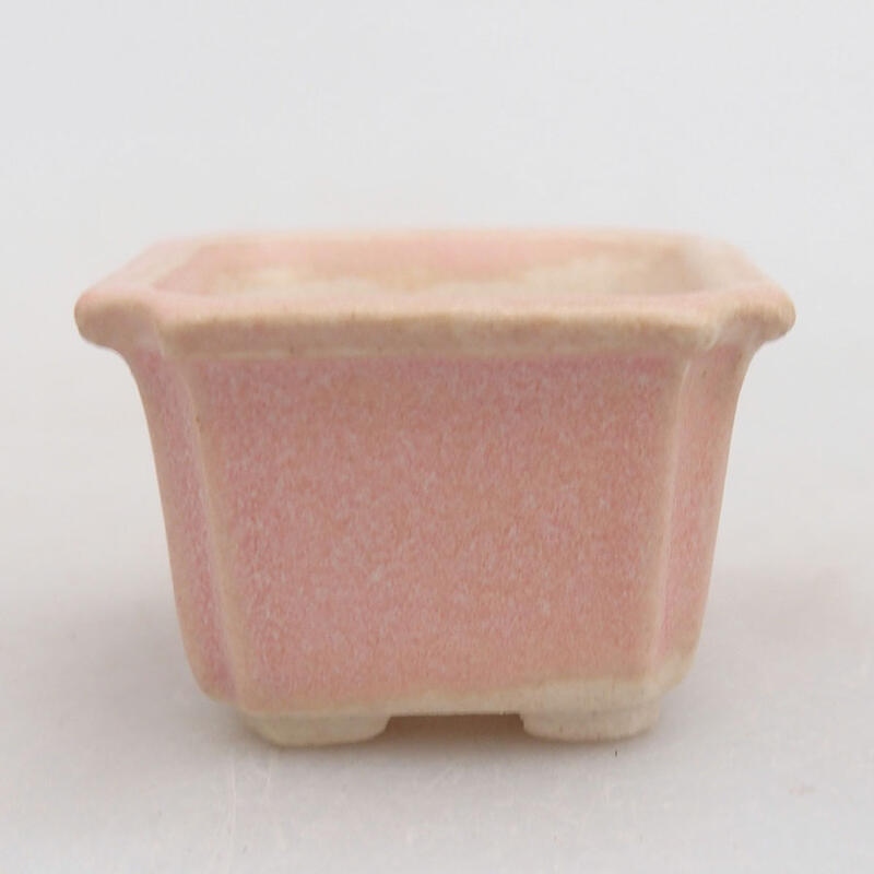 Mini bonsai bowl 3.5 x 3.5 x 2.5 cm, color pink