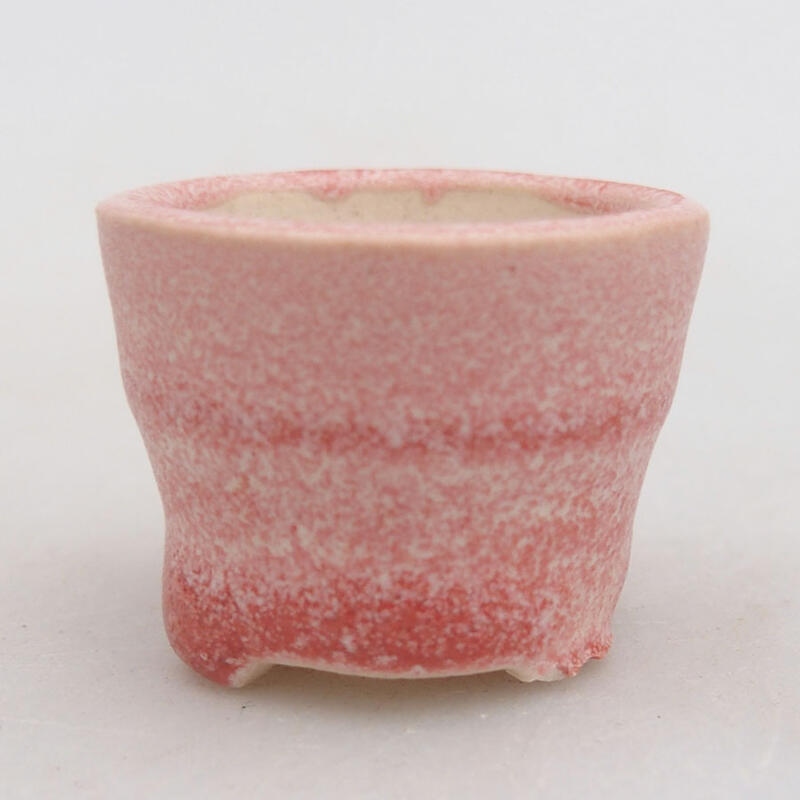 Mini bonsai bowl 3.5 x 3.5 x 2.5 cm, color pink